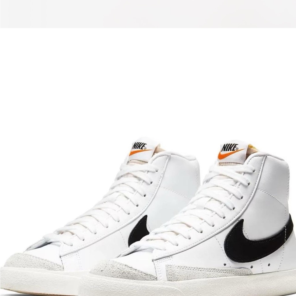 Nike Men's White and Black High-Top Sneakers